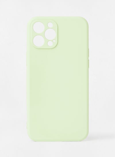 Buy IPhone 12 Pro Max Silicone Phone Case Green in Saudi Arabia