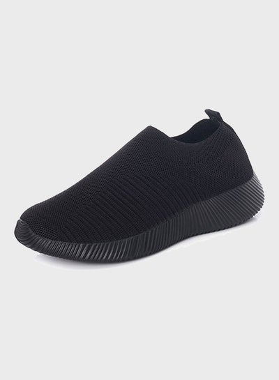 Buy Women's Slip-On Sport Shoes Black in Saudi Arabia