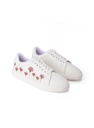 Buy Casual Lace-up With Round Toe Iris Sneakers White in Egypt