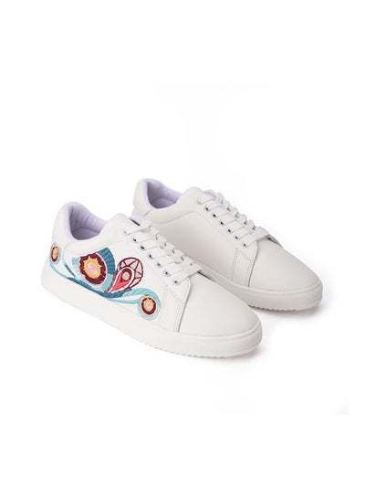 Buy Casual Lace-up With Round Toe Niarobi Sneakers White in Egypt