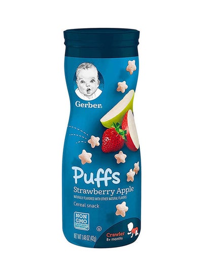 Buy Puffs Puffed Grain Snack  Strawberry Apple 42grams in UAE