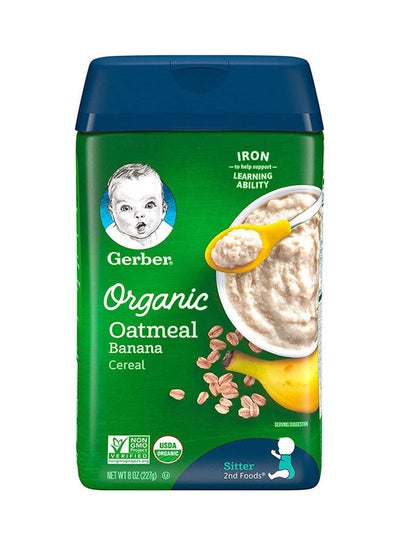 Buy Organic Oatmeal Cereal Banana 227grams in UAE