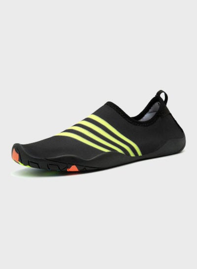 Buy Non-Slip Quick-Dry Barefoot Wading Shoes Black/Light Green in UAE