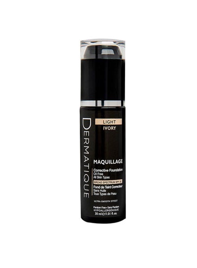 Buy Maquillage Corrective Foundation, Light Ivory SPF30 Black in Egypt