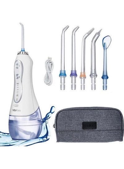 Buy Portable Dental Water Flossier White 300ml in UAE