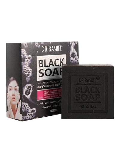 Buy Collagen & Charcoals Black Soap Multicolour 100grams in UAE