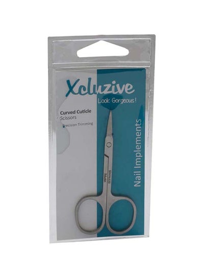 Buy Curved Cuticle Scissor Silver in UAE