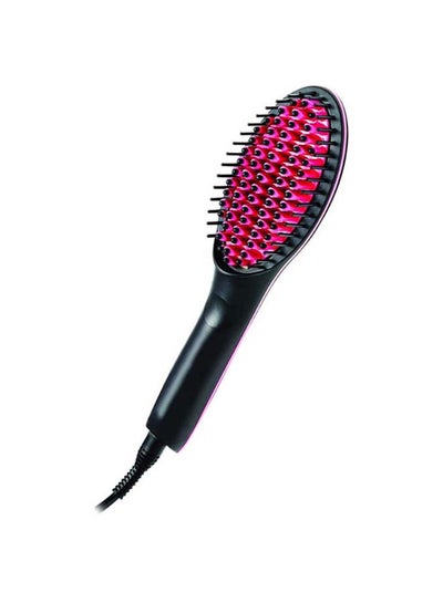 Buy Straightening Brush Black/Pink in UAE