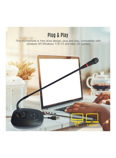 Buy USB Computer Microphone Black in UAE