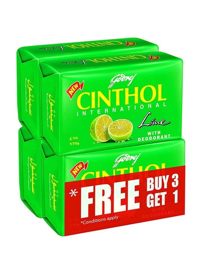 Buy Bath Soap Lime With Deodorant 175 Pack of 4 in UAE