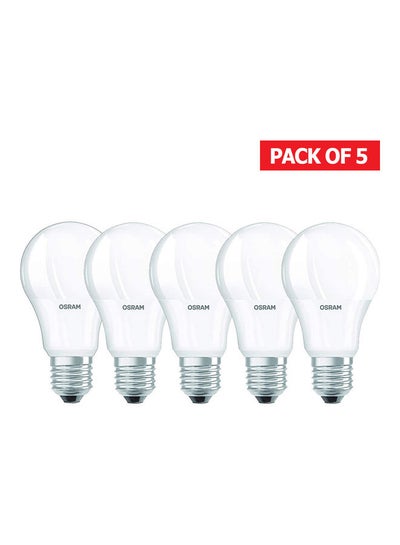 Buy 5-Piece Led Value Clas A 8.5 W/6500K E27 Screw Base Bulb Cool White in UAE