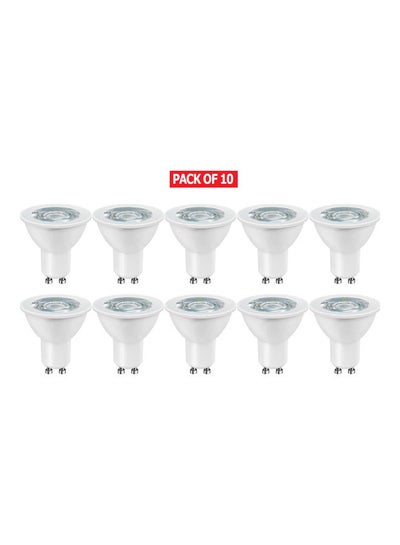 Buy 10-Piece Eco Par16 36° 4 W/6500K Gu10 Led Warm White in UAE