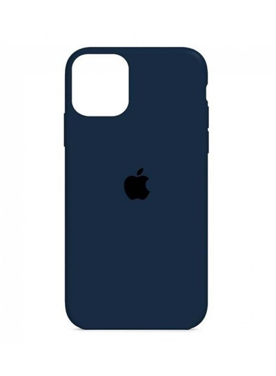 Buy Protective Silicone Case Cover For Apple iPhone 12 Pro Max Dark Blue in Saudi Arabia