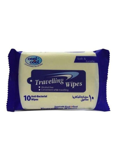 Buy Travelling Antibacterial Wipes 10's in UAE