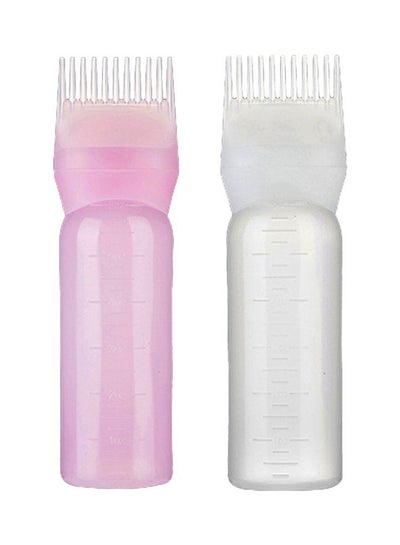 Buy Hair Dye Bottle With Applicator Comb White in UAE