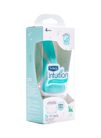 Buy Intuition Sensitive Care Razor With Blade Set Green 10grams in Saudi Arabia