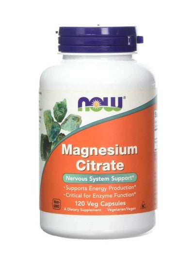 Buy Magnesium Citrate Nervous System Support 120 Veg Capsules in UAE