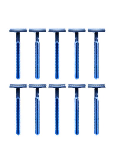 Buy 10-Piece II Disposable Razors Blue in UAE