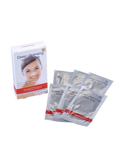 Buy Pack Of 6 Deep Cleansing Nose Strips White in UAE