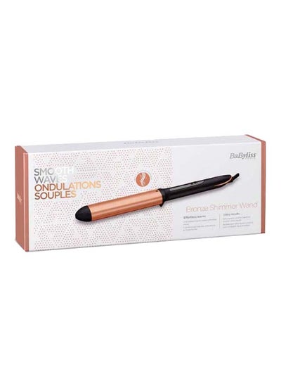 Buy Bronze Shimmer Wand​ Curling Iron 6 Heat Settings From 160⁰C Up To 210°C Advanced Nano-Quartz Ceramic Barrel For Effortless Waves 140Mm Long Oval Barrel With Heat Glove - C456SDE, Black Black in UAE