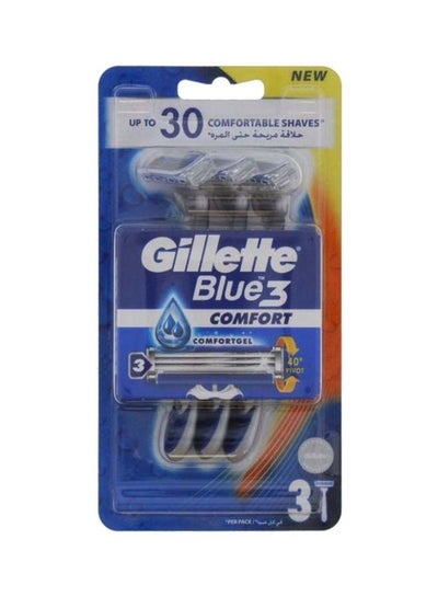 Savdi Razor Disposable Razors Comfort Export 3 Pieces Blue price in Saudi Arabia ...