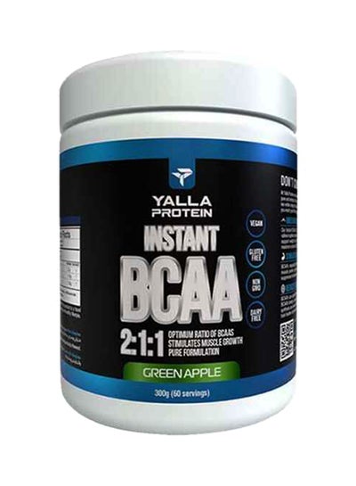 Buy Instant BCAA 2:1:1 Green Apple 0.30kg 60 Servings in UAE