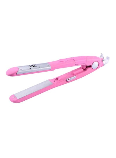 Buy Mini Steam Flat Iron Hair Straightener Pink 12inch in Saudi Arabia