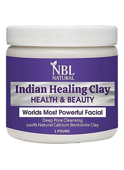 Buy Indian Healing Clay Face Mask Grey 453grams in Saudi Arabia