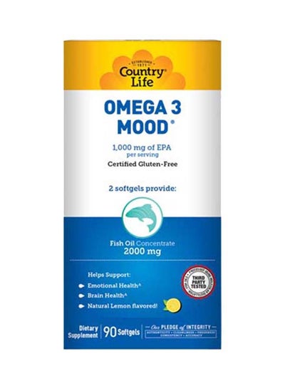 Buy Omega 3 Mood 2000 mg Softgels 90's in UAE