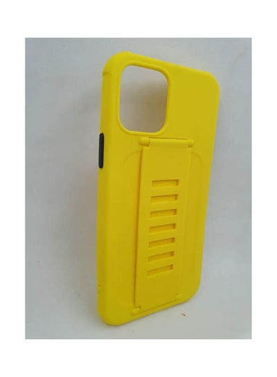 Buy Iphone 1212 Pro Liquid  Tpu Case Full Protection  Hand Strap Back Yellow in Egypt