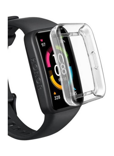 اشتري Huawei Band 6 Protective Case Flexible Tpu Case Soft Frame Clear في مصر