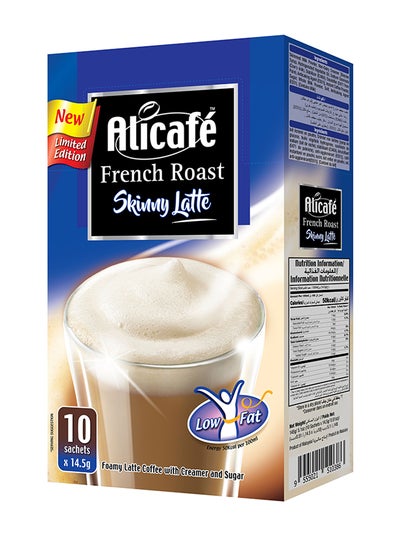 Buy French Roast Skinny Latte Instant Coffee Box 10 Sticks 14.5grams in UAE