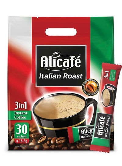 Buy Italian Roast 3 In1 Instant Coffee Pouch 30 Sticks 16.5grams in UAE