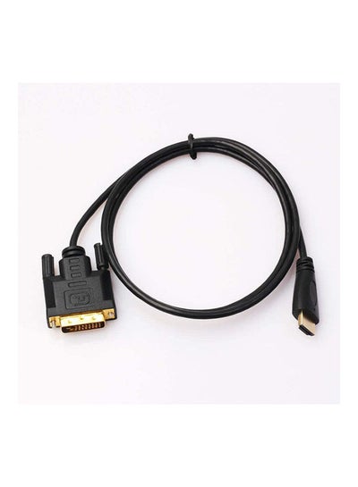 Buy Hdmi Male To Dvi-D 24 1 Pin Monitor Male Display Adapter Cable Gold Hd Hdtv Black in Egypt