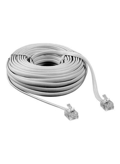 Buy Telephone Connection Cable Pure Copper White in Egypt