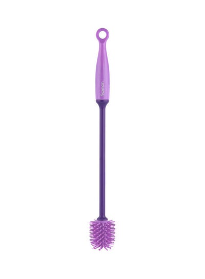 Buy Silicone Bottle Cleaning Brush Purple 30cm in UAE