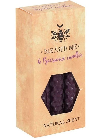 Buy 6-Piece Blessed Bee Spell Prosperity And Overcoming Obstacles Candle Purple 11cm in UAE