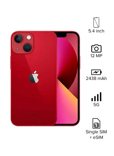 Buy iPhone 13 Mini 256GB (Product) Red 5G With FaceTime - KSA Version in Saudi Arabia