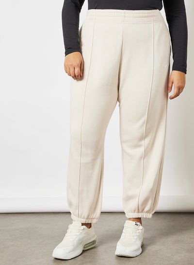 اشتري Plus Size Fleece Sweatpants Beige في الامارات