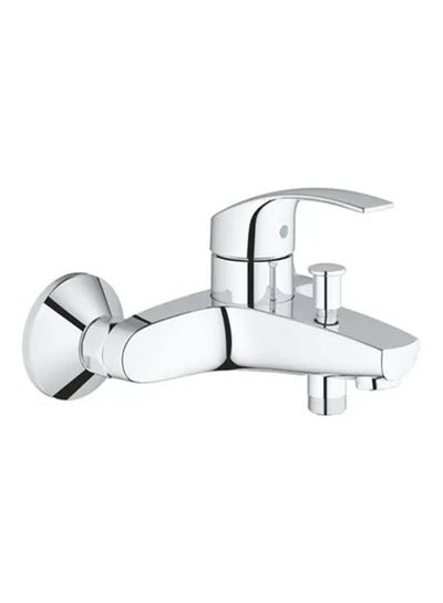 Buy Eurosmart Single-Lever Bath Mixer Silver 15.6x18x17.8cm in Saudi Arabia