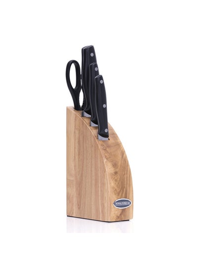 Buy 5-Piece Knife Set Black in Saudi Arabia