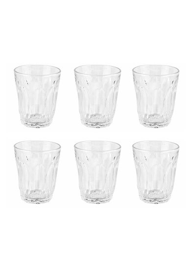 Buy 6-Piece Glass Tumbler Set Clear in UAE