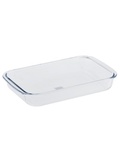 Buy Rectangular Baking Dish Clear 2.2Liters in UAE