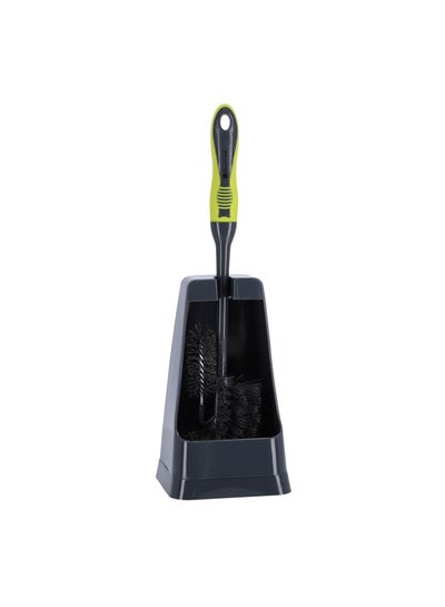 Buy Toilet Brush Grey/Green 22x12.7x40cm in UAE