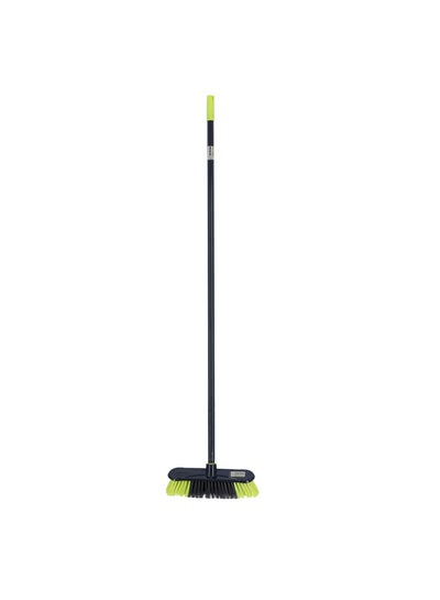 Buy Floor Broom Black/Green 28x6x124cm in UAE
