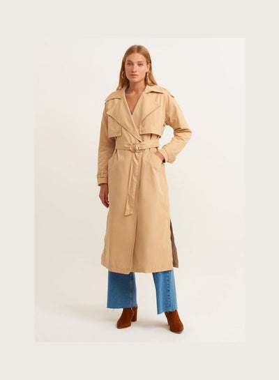 Buy Long Sleeve Trench Coat Caraway in Saudi Arabia