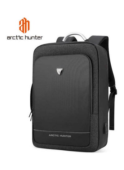 اشتري Luxury Laptop Waterproof Travel Usb Charging Backpack, Black في مصر