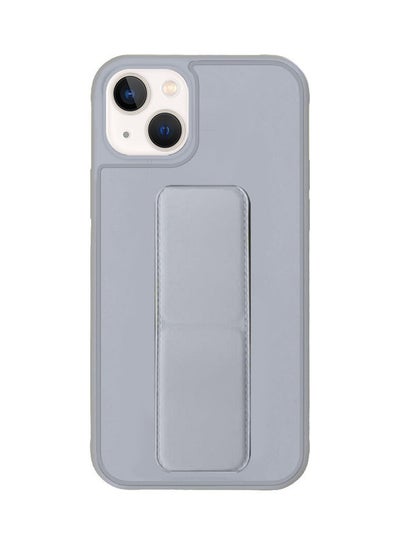 اشتري Protective Case Cover With Finger Grip Stand For iPhone 13 Grey في السعودية