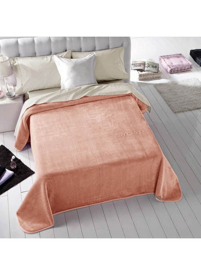 اشتري Ultra Soft High Quality Twin Blanket Acrylic Melon 160x240cm في السعودية