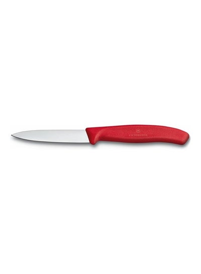 Buy Swiss Classic Paring Knife Red/Silver 8cm in UAE